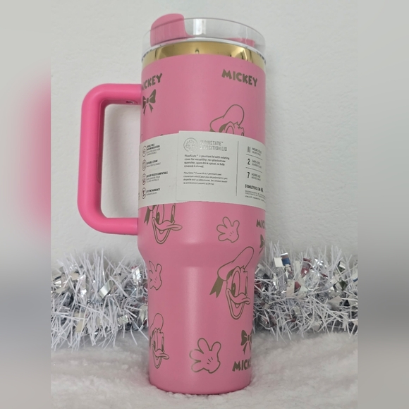 Stanley Pink and Gold Quencher H2.0 Tumbler 40 oz - Picture 2 of 2